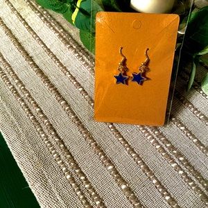 Blue Star Earrings